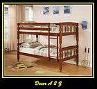 Pine Twin Toddler Bunk Bed  