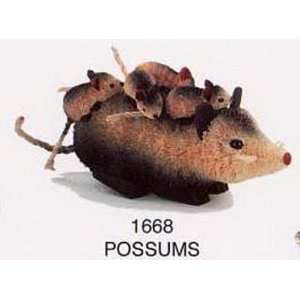  Possum, Mother & 4 babies, 10 in. Patio, Lawn & Garden