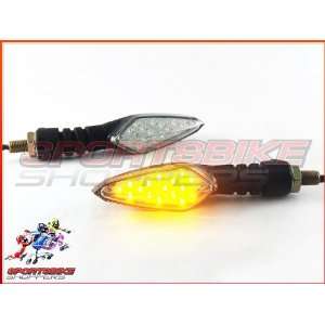  Black Bend LED Motorcycle Turn Signals Tail Tidy Universal 