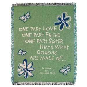  Personalized Cousin Butterfly Throw