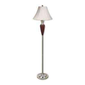  Walnut Deco Base Floor Lamp