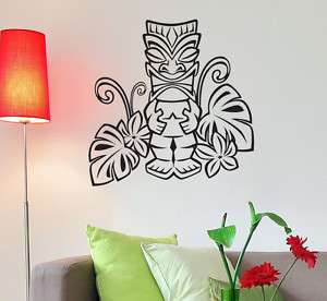 Vinyl Decal Wall Art   Hawaiian Tiki  