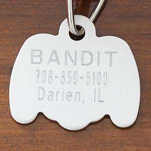  Custom Personalized Pet ID Tags   Small Silver Dog Pet 