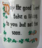 ST PATRICKS DAY IRISH COFFEE CUPS MUGS w/ SAYINGS  