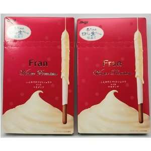 Meiji Fran Winter Premium White Chocolate Coated Biscuit Cookie Sticks 