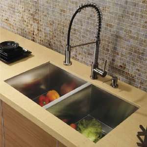  Vigo VG15017 ndermount Stainless Steel Kitchen Sink, Faucet 