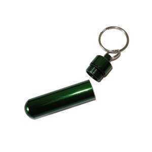  Large Green Geocaching Capsule Keychain or Pill Holder Key 