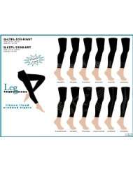 Ladies Fleece Lined Black Leggings with Assorted Stud Designs 3 Pack