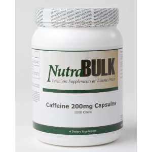  NutraBulk Caffeine 200mg Diet Pills 12 x 1000 count 