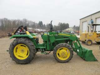 2009 JOHN DEERE 5045E 4X4 TRACTOR WITH LOADER, NICE, 200 HOURS  