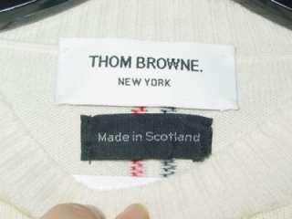 THOM BROWNE 100% cashmere sweater pullover NEW XS  