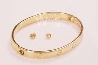 5575 Cartier Love Bangle Bracelet 18K Yellow Gold Aldo Cipullo 18KT A 