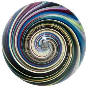 Glass Marble ~ Mark Matthews ~ Colorful Onionskin  
