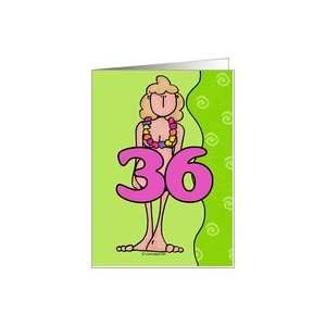  birthday woman   thirty six Card Toys & Games