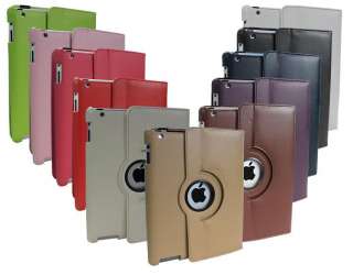 SELLING FAST iPad 2 Green Magnetic Leather Case rotating stand  
