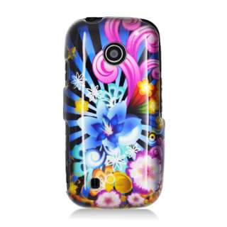 For LG Beacon UN270/MN270 Hard Snap on GLOSSY 2D Cover Case Colorful 