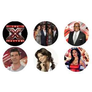  Set of 6 the X Factor 1.25 Badge Pinback Button 