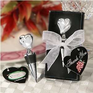  Wine Bottle Stopper Vineyard Collection Solid Heart (16 