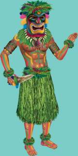 38 Jointed Hawaiian Tiki Man Theme Party Decoration  