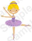 DANCING BALLERINA BALLET BABY GIRL NURSERY DANCE WALL A