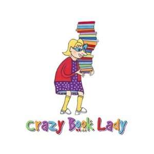  Crazy Book Lady Buttons Arts, Crafts & Sewing