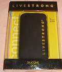 new livestrong silicone skin for iphone 3g 3gs black one