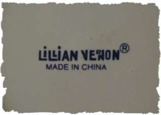 Lillian Vernon Blue & White Floral Decor Plate  
