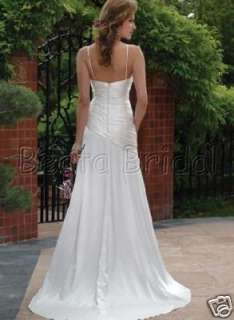Custom Satin Elegant WEDDING DRESS/GOWN/PROM BRIDE Z054  