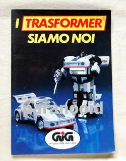 Italian GiG Trasformer catalog Microman Diaclone Micronaut dianaut 
