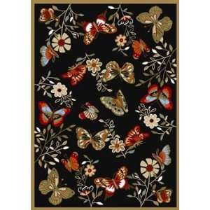   Concord Global Norah Butterflies Black   6 7 x 9 3
