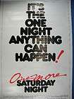 1986 One More Saturday Night OS Movie Poster Cast Signed, Bess Myers 