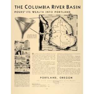  1931 Ad Portland Oregon Columbia River Basin Commerce 
