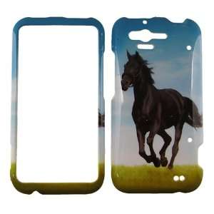  FOR HTC RHYME BLACK STALLION HORSE COVER CASE Cell Phones 