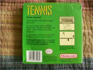   auction is for very good condition Game Boy game entitled, Tennis