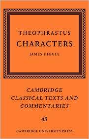 Theophrastus Characters, (0521839807), Theophrastus, Textbooks 