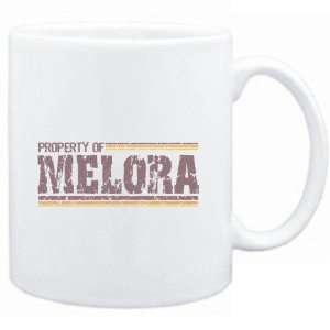 Mug White  Property of Melora   Vintage  Female Names  