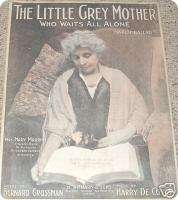 Little Grey Mother MARY MAURICE 1915 MARCH Sheet Music  