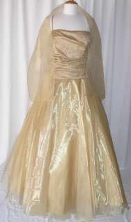   Gown Dress Party Gala Prom Evening Pageant Gold Size 2XL 18 NEW  