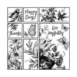    Magenta Cling Stamps   Happy Days Happy Days