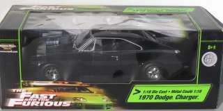 ERTL diecast The Fast And The Furious 1970 Dodge Charger 118 scale 
