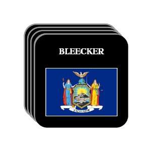  US State Flag   BLEECKER, New York (NY) Set of 4 Mini 