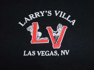 LARRYS VILLA STRIP CLUB BAR LAS VEGAS Long Sleeve Jersey T SHIRT Sz 