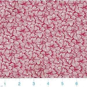  45 Wide Greenville Swirls Berry/Ivory Fabric By The Yard 