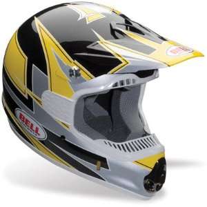  Bell SC Flash Yellow/Silver Full Face Motorcross Helmet 