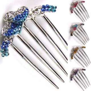 hair comb french twist with sparkling austrian rhinestones is the best 