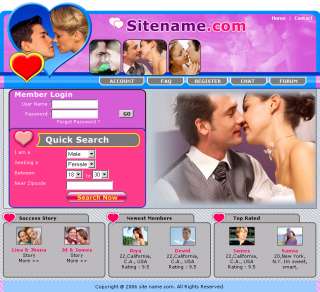 Romance Dating Singles Website For Sale  