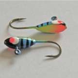 14 * PERCH POUNDER * ICE JIGS* SIZE #10 HOOK * HAND MADE * HAND 