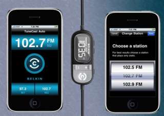   Auto Live FM Transmitter+Charger for iPhone 4/4S & iPod  