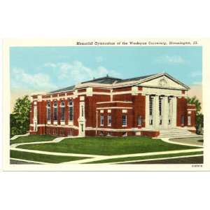   Memorial Gymnasium of the Wesleyan University Bloomington Illinois