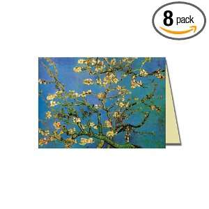  Pack of 8 Vincent Van Goghs Blossoming Almond Tree Luxury 